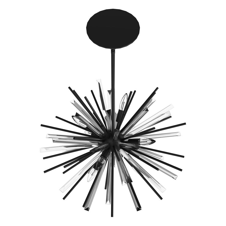 Avenue Lighting Palisades Ave. 6 Light 15" Chandelier, Black