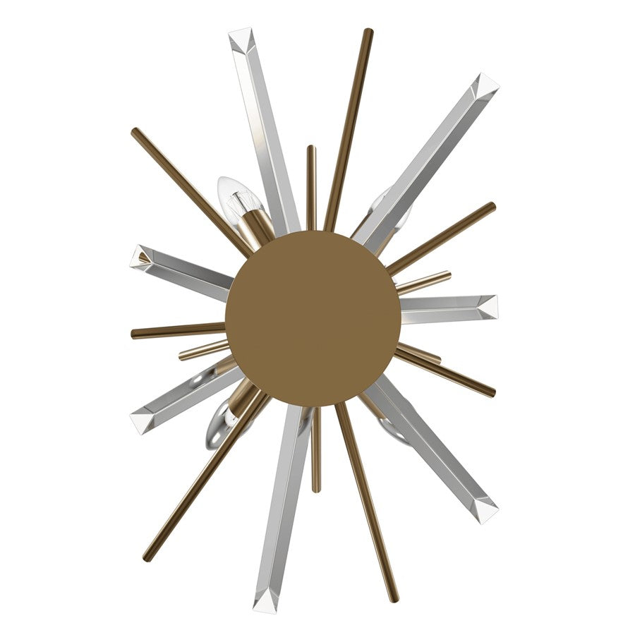 Avenue Lighting Palisades Ave. 4Lt 20" Wall Sconce, Brass/Champagne