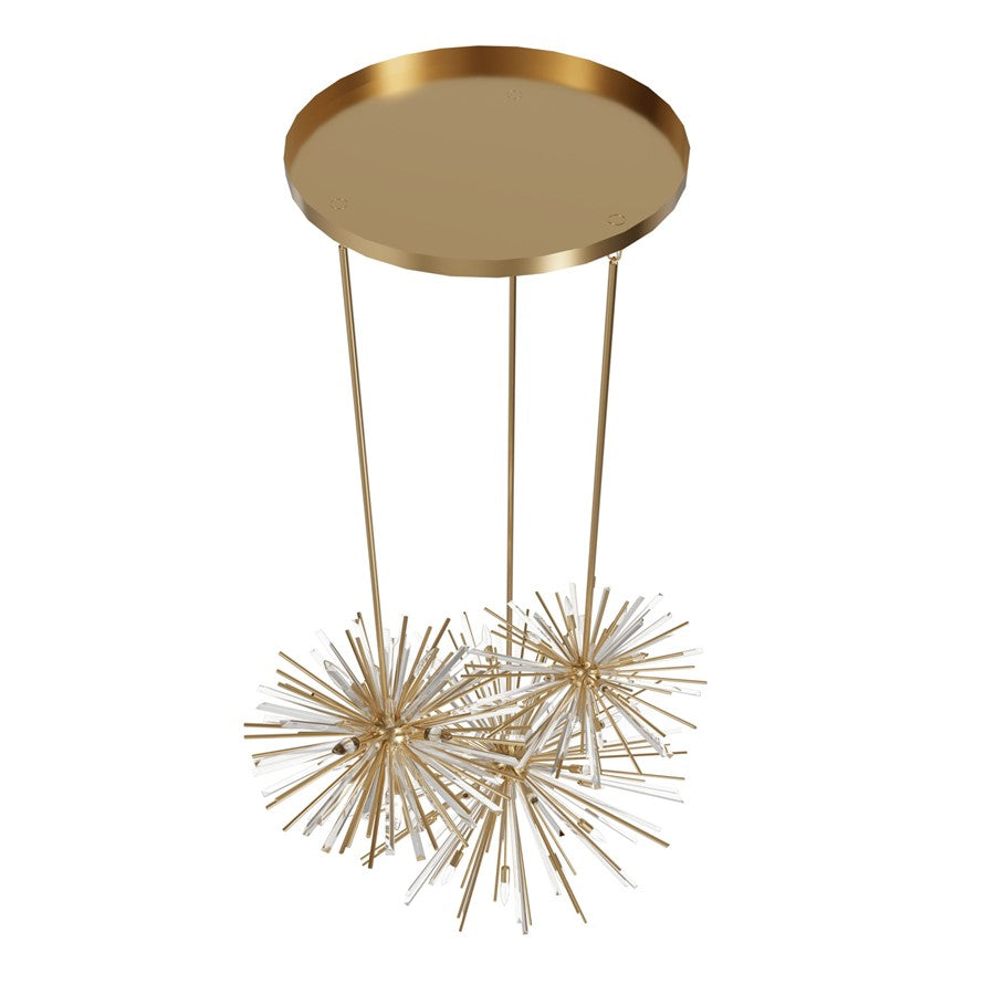 Avenue Lighting Palisades Ave. 36Lt 217" Chandelier, Brass/Champagne