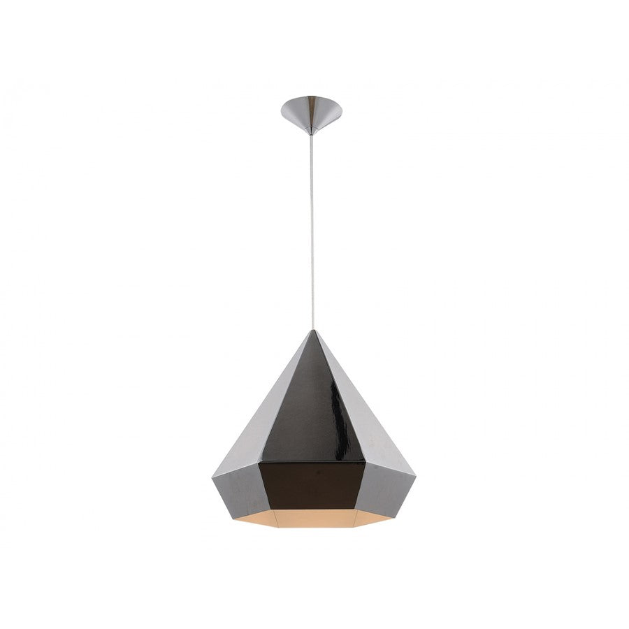 Avenue Lighting Doheny Ave. 1 Light 14" Pendant, Chrome
