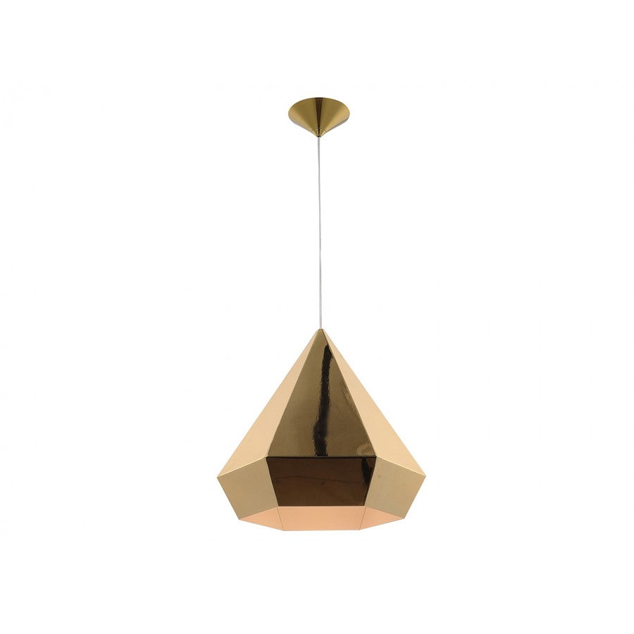 Avenue Lighting Doheny Ave. 1 Light 14" Pendant, Gold