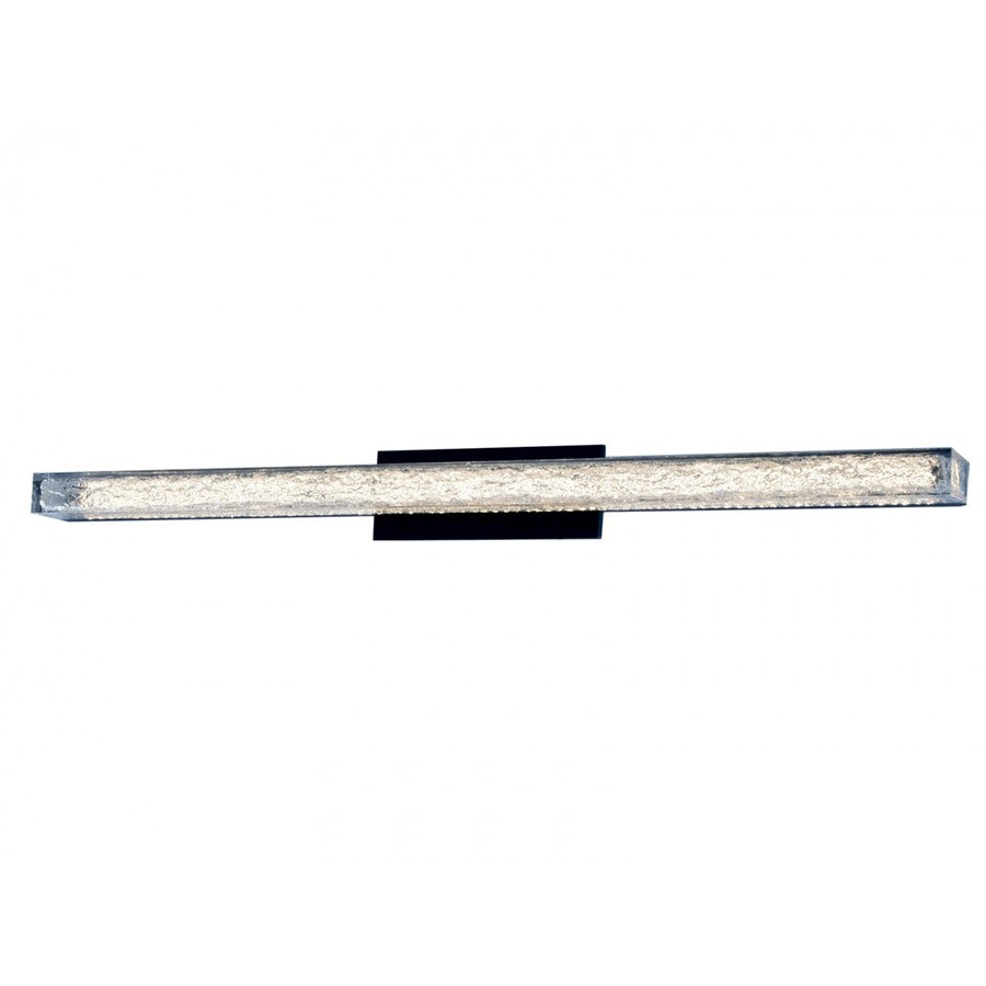 Avenue Cermack St. LED 48" Bath Bar, Black/Marbilized Acrylic