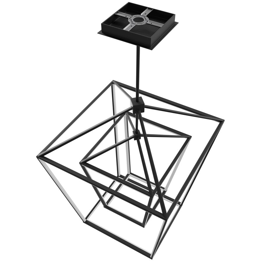 Avenue Lighting Park Ave. LED Light 42" Double Cage Pendant, Black