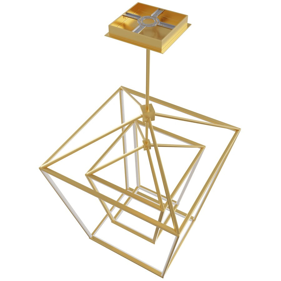 Avenue Lighting Park Ave. LED Light 42" Double Cage Pendant, Gold