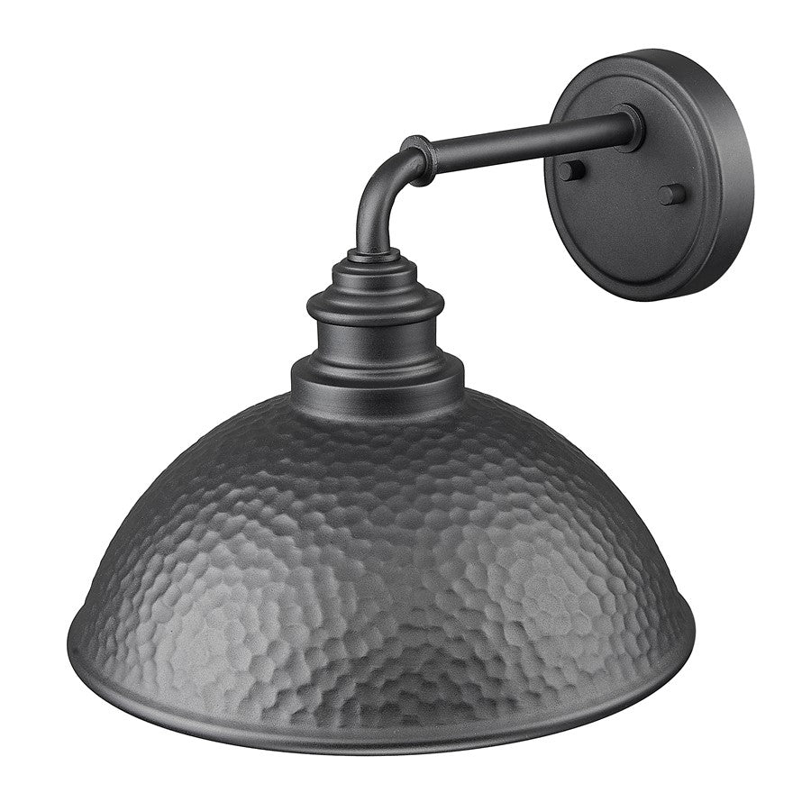 Acclaim Lighting 1Lt 11" Oudoor Wall Mount, Hammered Black/Gold/Black