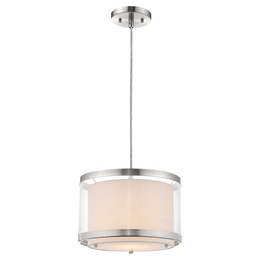 12" Light Pendant, Nickel