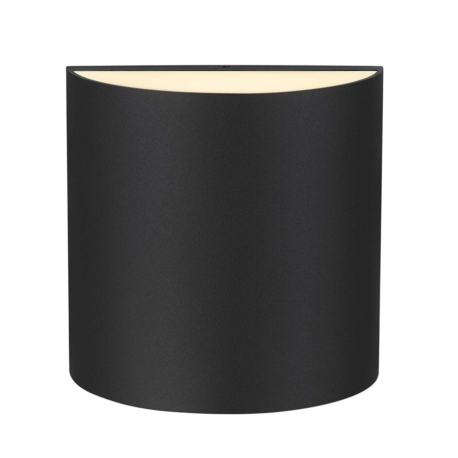 Alteck Veil LED Outdoor Sconce, Sand Black/Silk, Sand Black