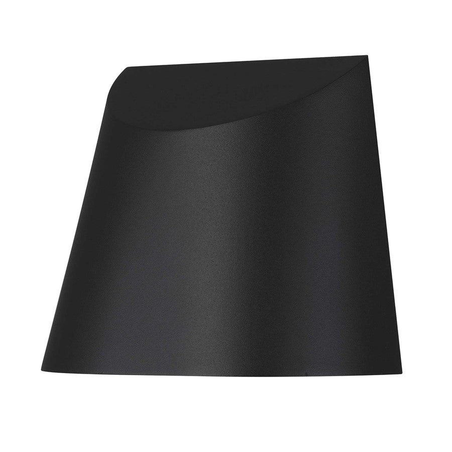 Alteck Ambit 5.5" LED Outdoor Wall Sconce, Sand Black