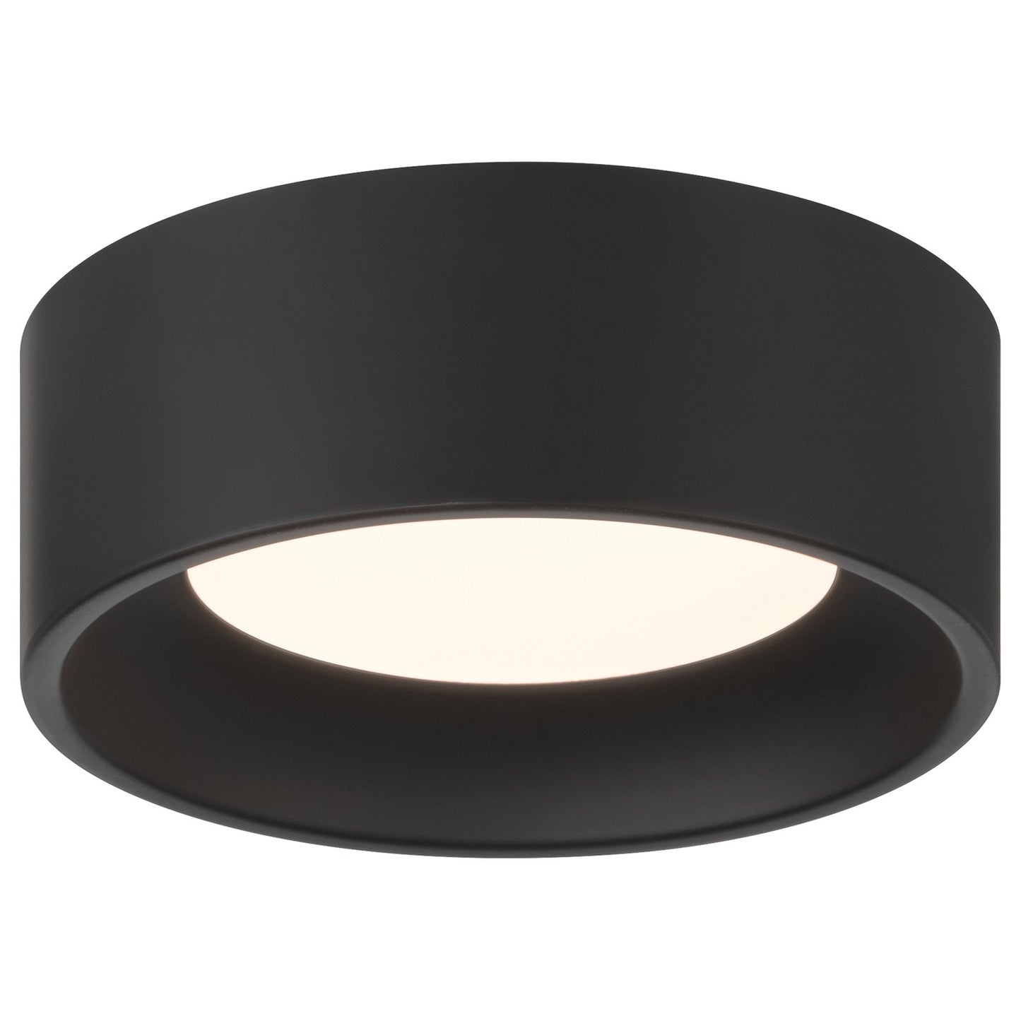 Access Bongo 5CCT LED Flush Mt, 2"H, Black/Acrylic Lens
