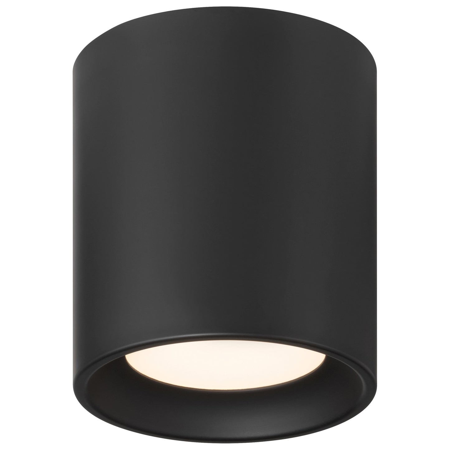 Access Bongo 5CCT LED Flush Mt, 6"H, Black/Acrylic Lens