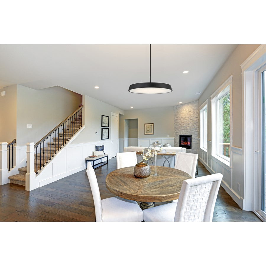 LED Pendant, Black/White