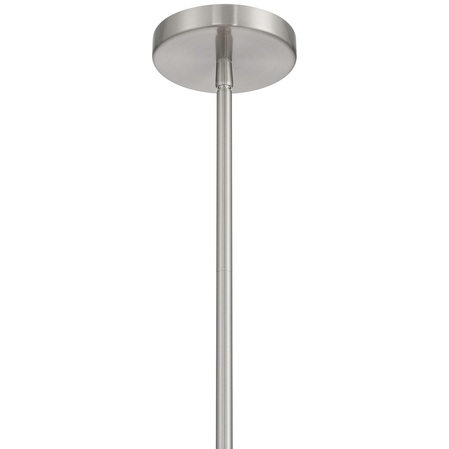 Access Lighting Lily 1 Light Pendant, Brushed Steel/Clear