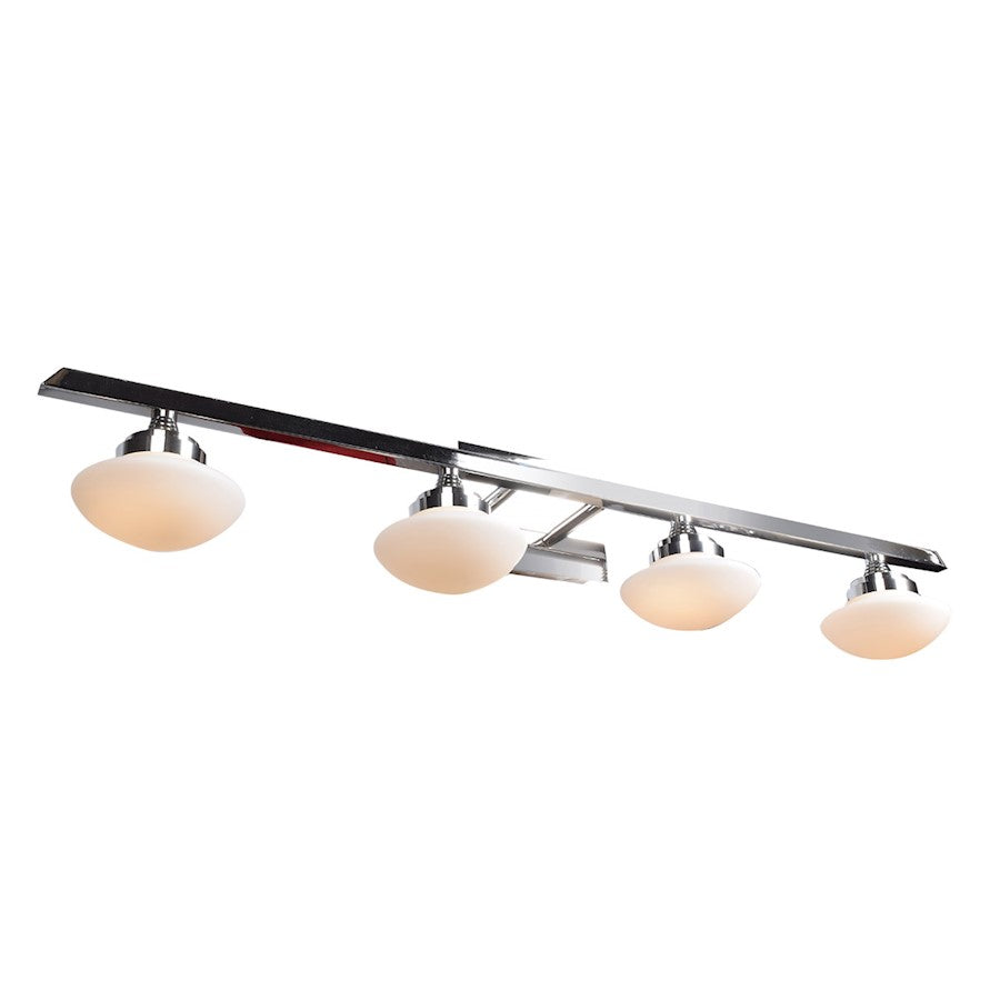 4 Light Bathroom Vanity Light, Chrome