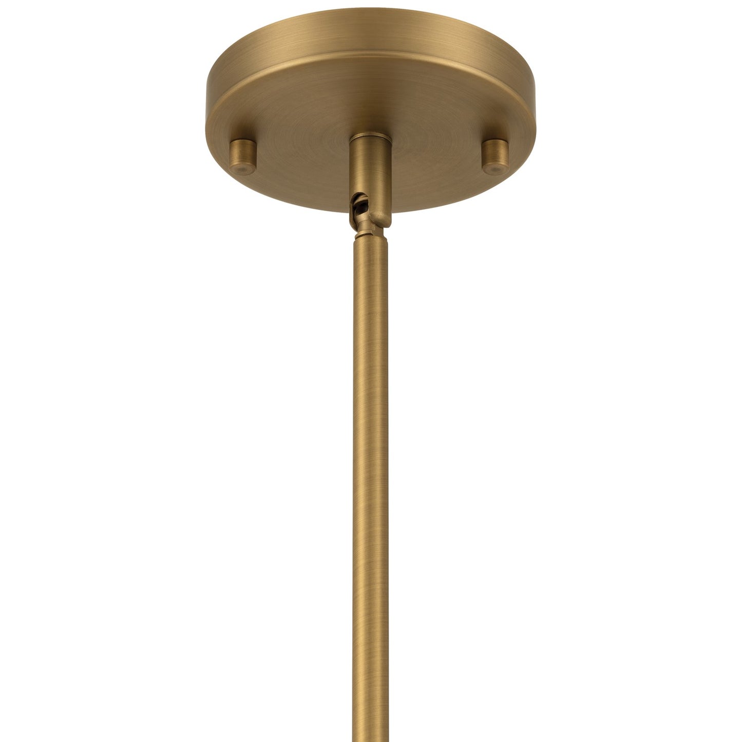 Access Dahlia 1Lt Pendant, Antique Brushed Brass, Black Shade/Black