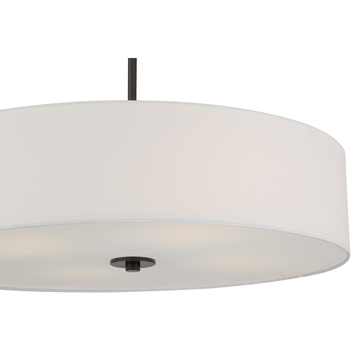 Access Mid Town LED Pendant/Semi Flush, 24", Matte Black/White