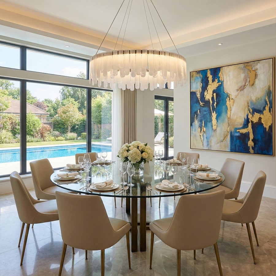 Artcraft Roselle 1Lt LED 33" Pendant, Legacy Brass/Piastra