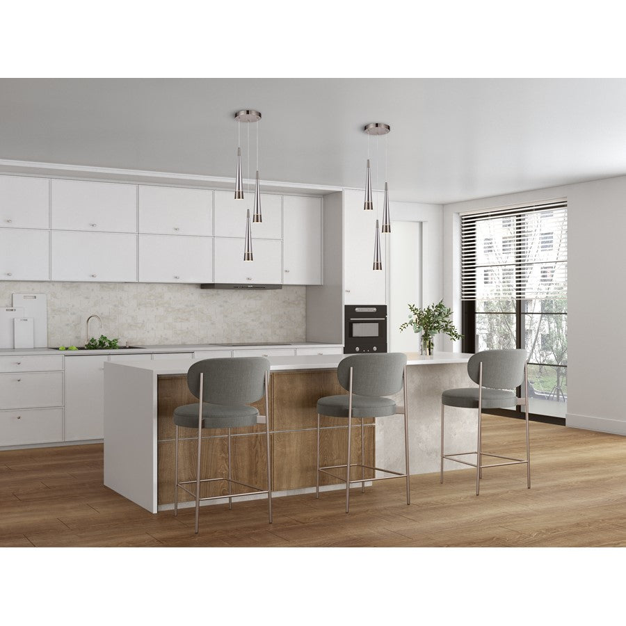 3 Light Pendant, Pearl Black