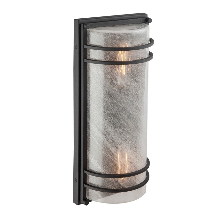 Artcraft Keswick 1 Light Outdoor Wall Sconce, Black