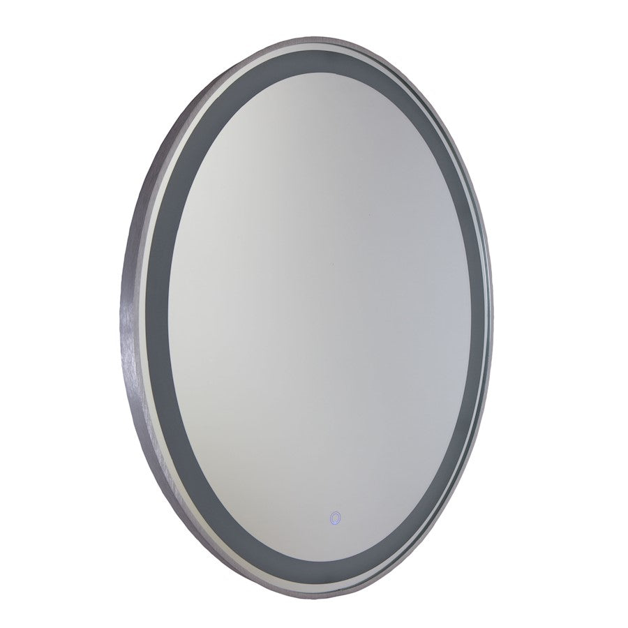 Artcraft Reflections 1 Light Mirror, Brushed Aluminum