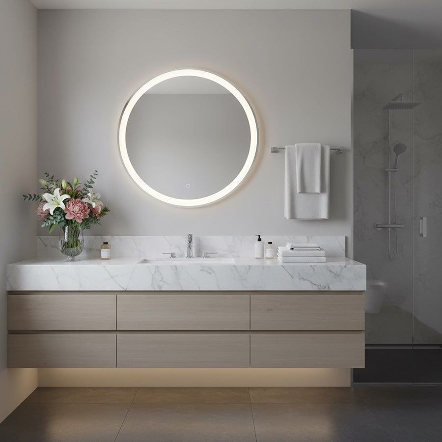 Artcraft Reflections Integrated LED Wall Mirror, Front Lit