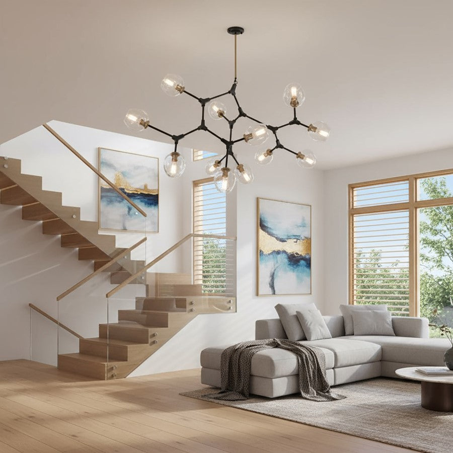 12 Light 46" Chandelier