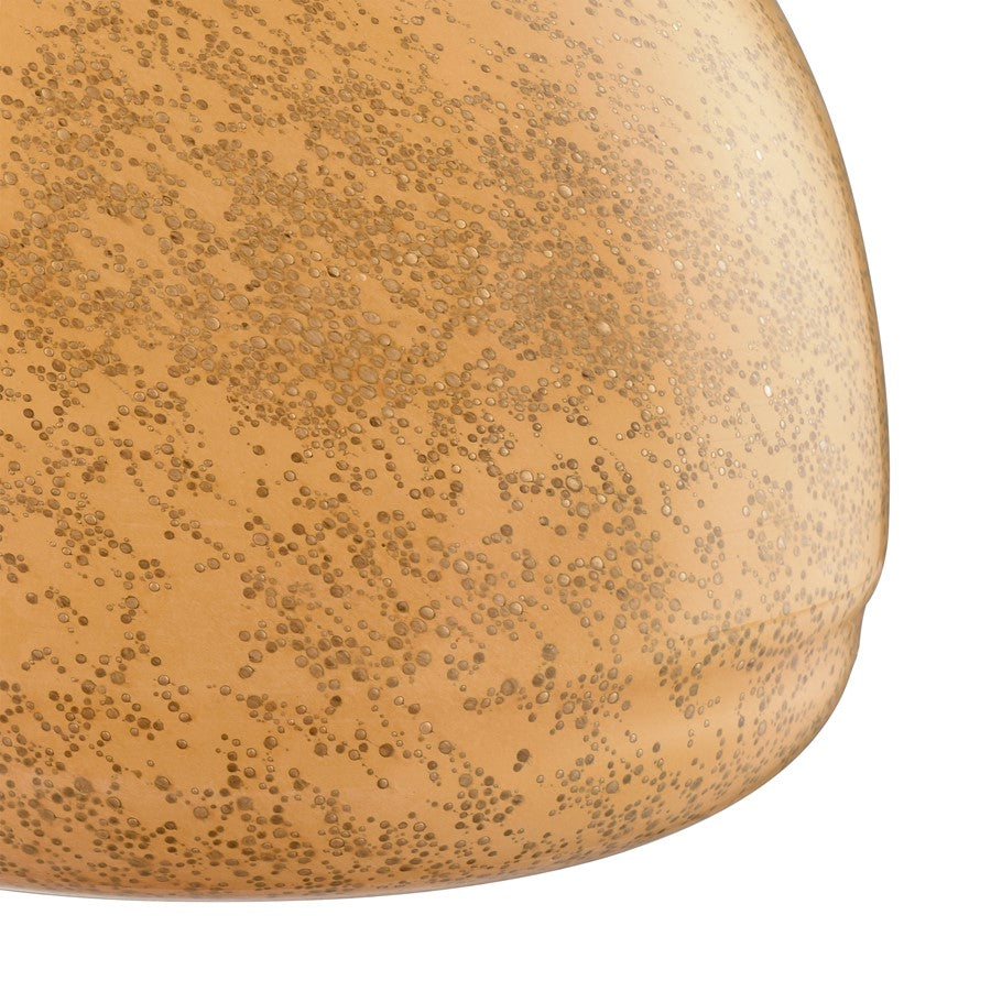 Atlas Lighting Berk Short Vase | Orange Textured Glass | Modern/Contemporary | 8 x 8 x 7 in | Model AC11094-01