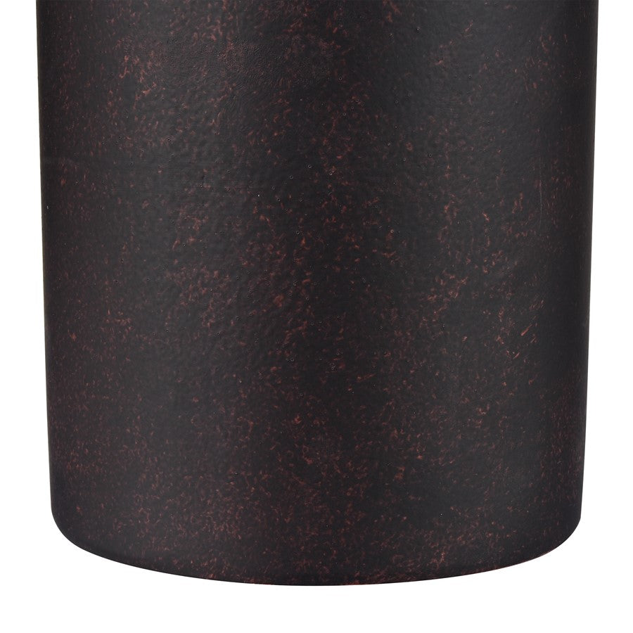 Atlas Lighting Hawking Vessel | Matte Black Earthenware | Modern Living Room & Entryway Decor | 10 x 10 x 14 in | Model AC11377-01