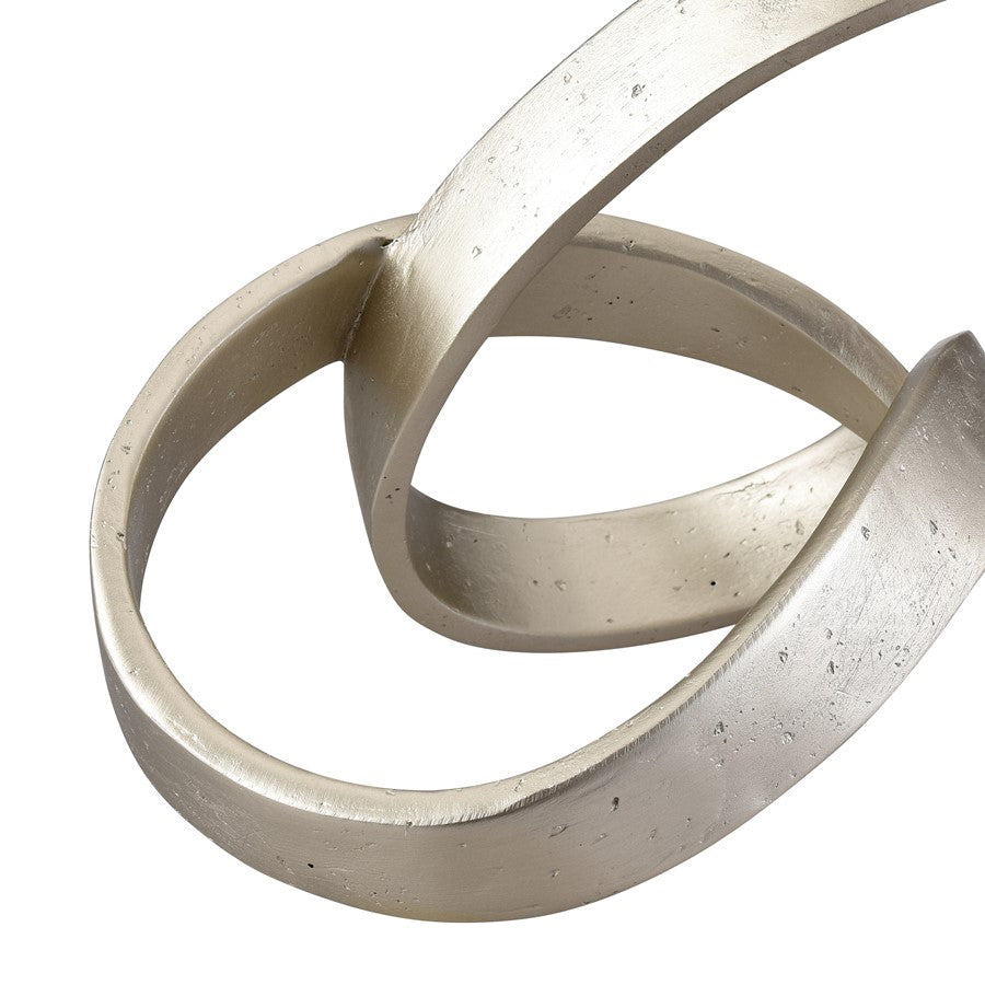 Atlas Lighting Mandel Object | Champagne Gold Composite | Tabletop Sculpture | 14.5 x 7.5 x 6.75 in | Model AC11459-01