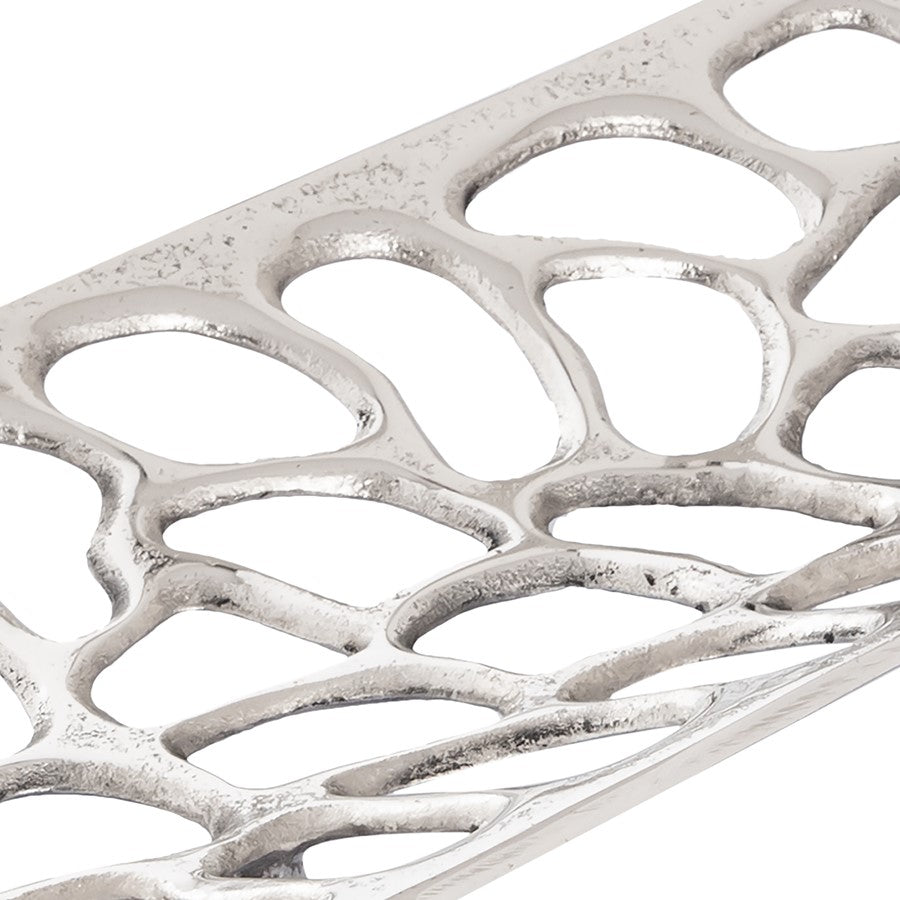 Atlas Lighting Maro Tray Set of 2 | Polished Nickel Metal | Coffee Table & Entryway Organizer | 31.5 x 9.25 x 2 in | Model AC11464-01S