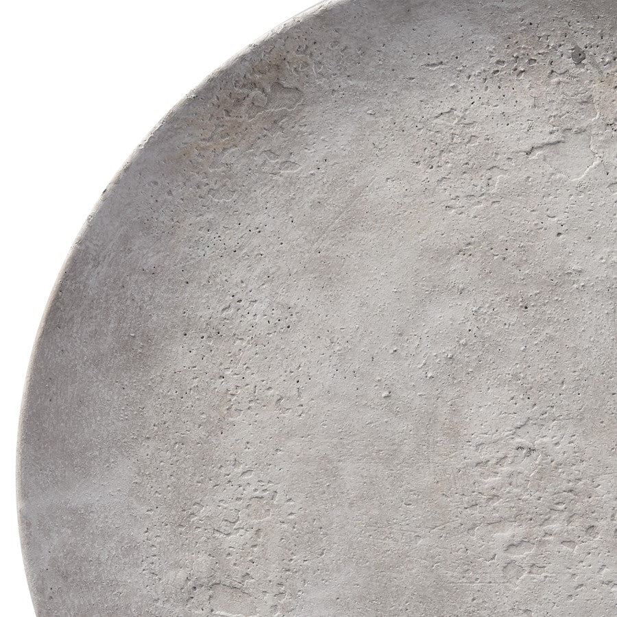 Atlas Lighting Pantheon Charger | Traditional Aged White Earthenware Plate | Dining Table & Buffet Decor | 16 x 16 x 1.5 in | Model AC11526-01