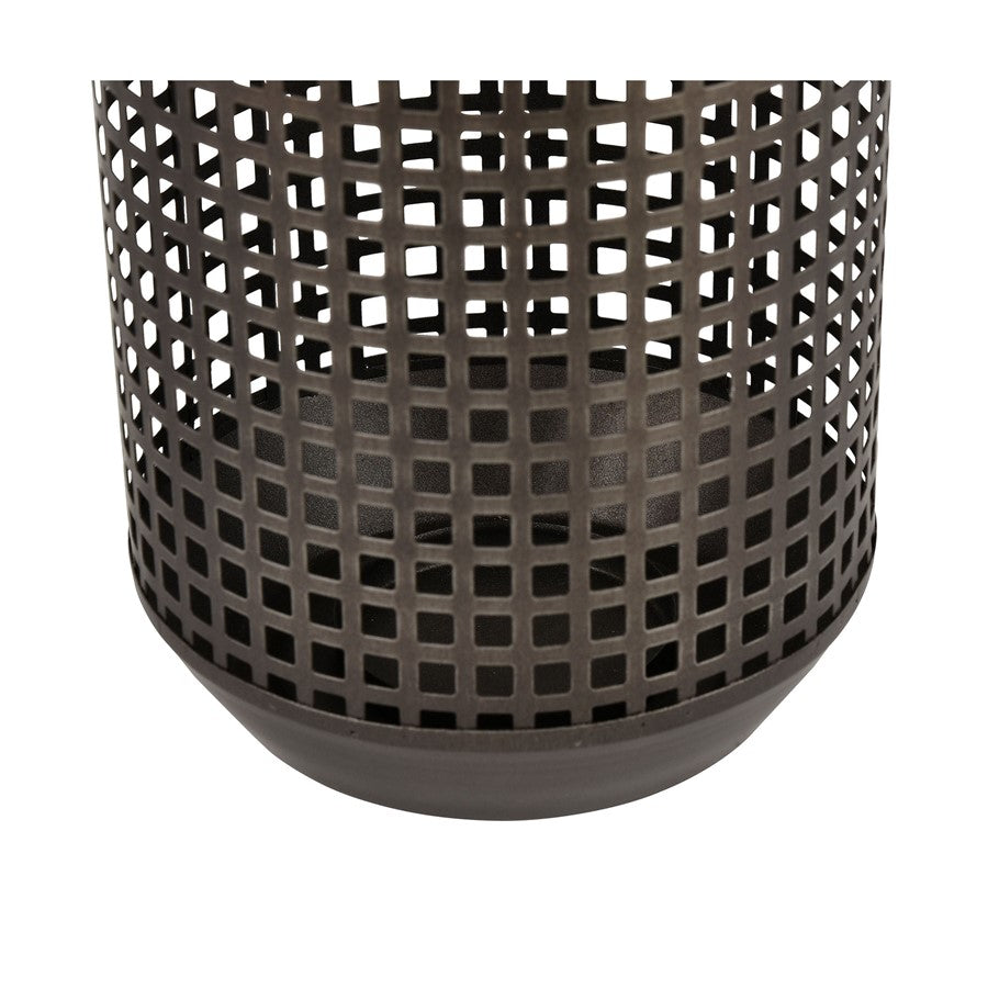 Atlas Lighting Rawmarsh Small Lantern | Transitional Dark Bronze & Brass Metal | Mantel & Tabletop Candle Lantern | 6 x 6 x 15 in | Model AC11549-01