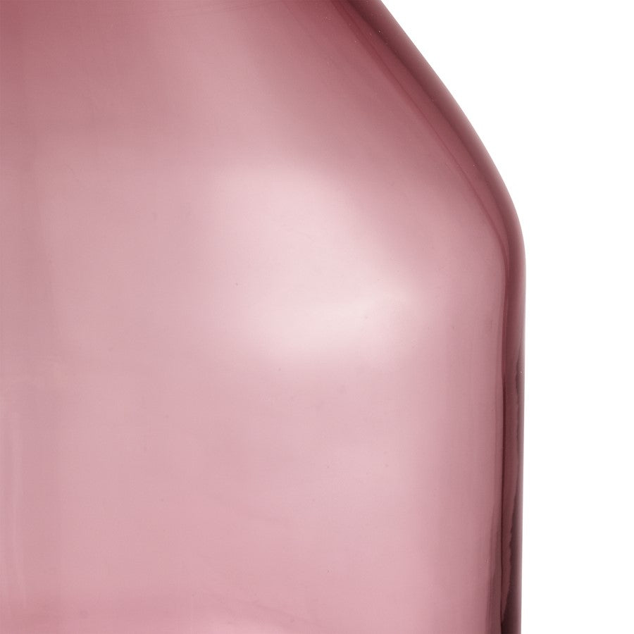 Atlas Lighting Sofia Large Vase | Maroon Glass with Geometric Shape | Modern Living Room & Entryway Decor | 7.25 x 7.25 x 10.25 in | Model AC11597-01
