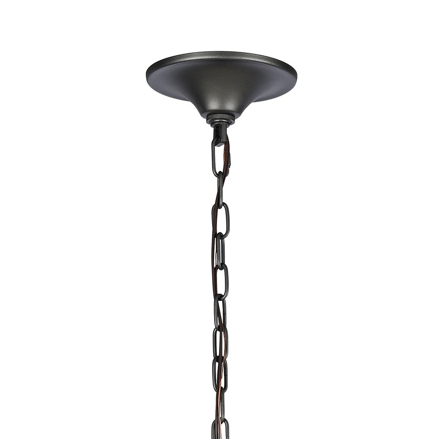 Atlas Lighting Madeline 45in 10-Light Chandelier | Transitional Dark Gray and Polished Nickel Metal | Dining Room & Living Room | Model CL11232-BK