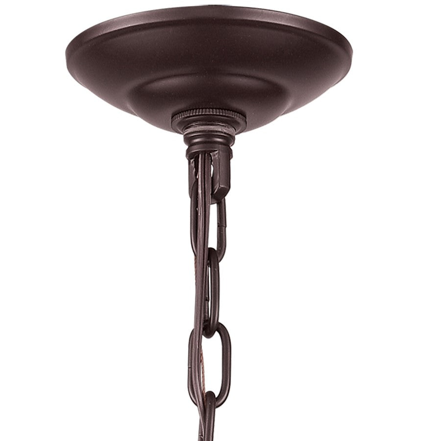 Atlas Lighting Medford 26in 5-Light Chandelier | Transitional Oil Rubbed Bronze Metal | Dining Room & Kitchen Island | Model CL11244-BZ