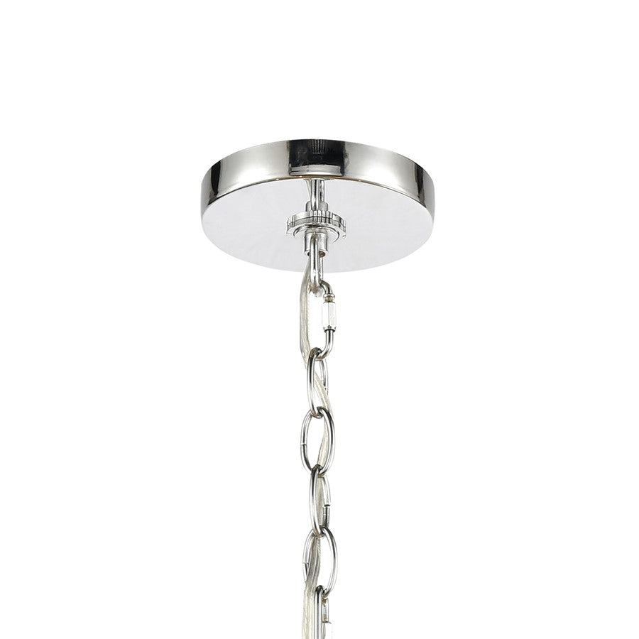 Atlas Lighting Melinda 25in 5-Light Chandelier | Transitional Polished Chrome and Clear Seeded Glass | Dining Room & Kitchen | Model CL11249-CH
