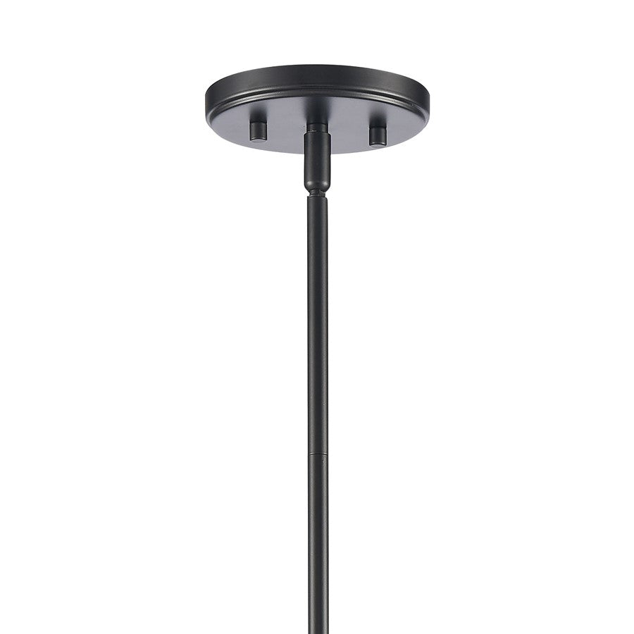 Atlas Lighting Newland 21in 6-Light Chandelier | Transitional Matte Black Metal | Dining Room & Living Room | 21 x 21 x 21 in | Model CL11272-BK