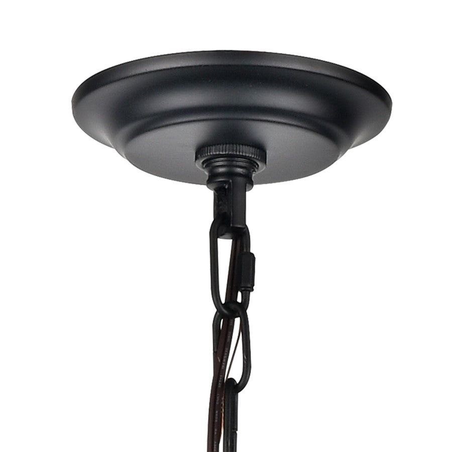 Atlas Lighting Orme 27in 4-Light Chandelier | Modern Matte Black Globe | Living Room & Dining Room & Hallway | 27 x 27 x 30 in | Model CL11281-BK