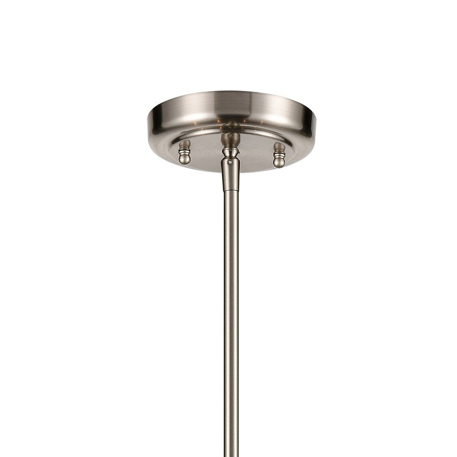 Atlas Lighting Park Slope 25in 4-Light Chandelier | Transitional Brushed Nickel | Dining Room & Living Room | 25 x 25 x 7 in | Model CL11290-NK