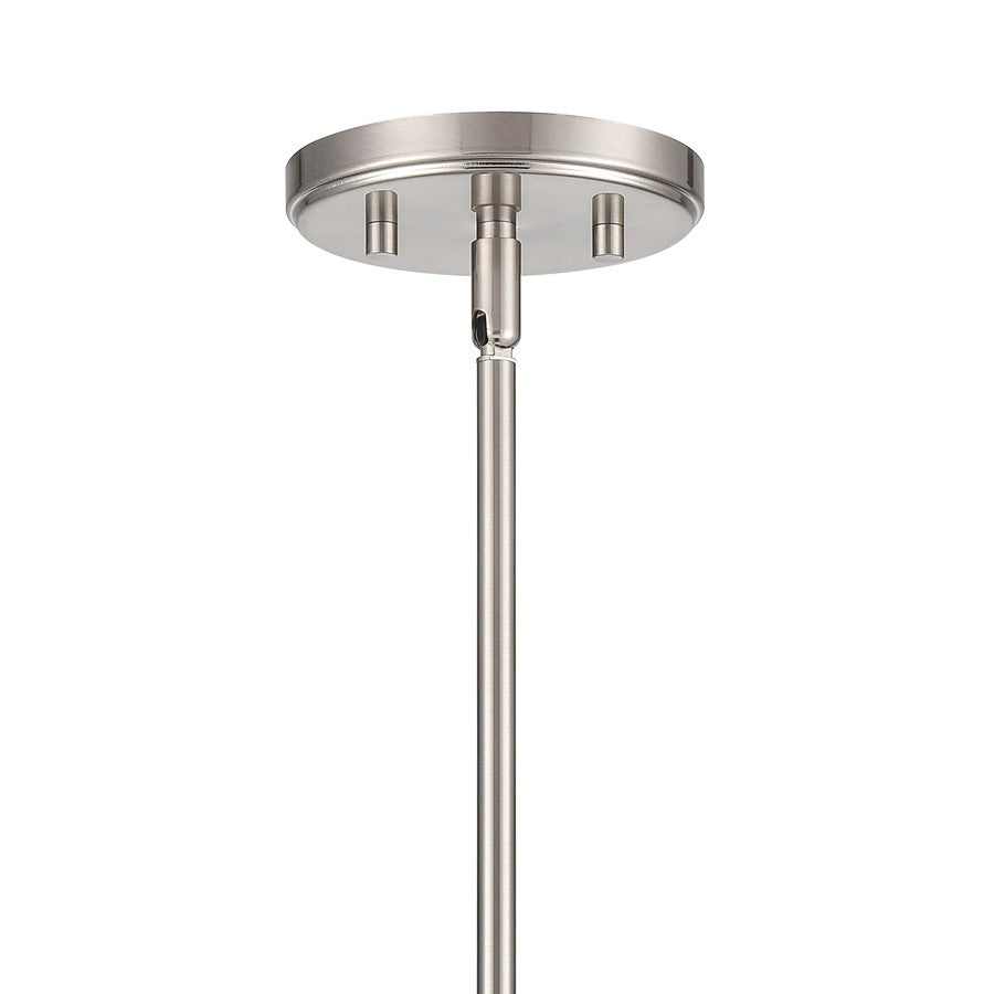 Atlas Lighting Saginaw 18in 6-Light Chandelier | Transitional Satin Nickel Metal | Dining Room & Kitchen Island | 18 x 18 x 16 in | Model CL11322-NK