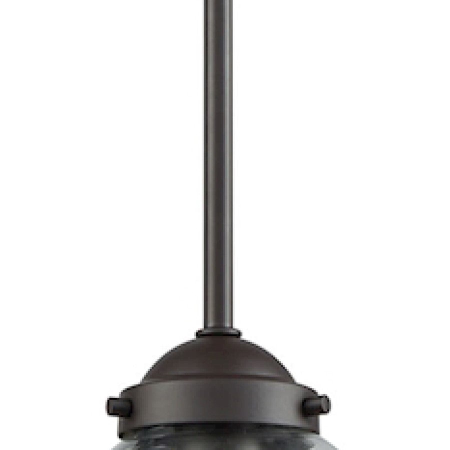 Atlas Lighting Beckett 6in 1-Light Mini Pendant | Modern Oil Rubbed Bronze and Clear Glass | Kitchen Island & Dining Room | Model CL11537-BZ2