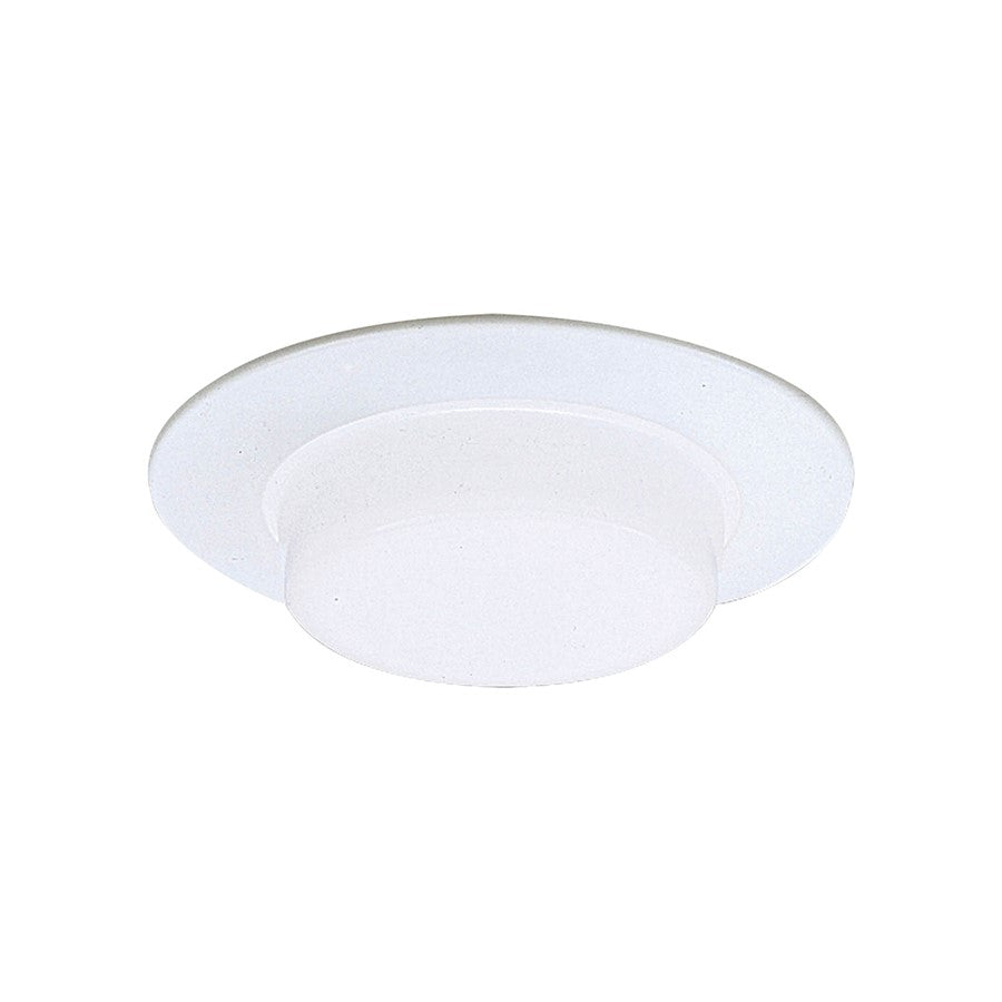 Atlas Lighting CL11956-WH 8in 1-Light Shower Trim Recessed Light | Modern White Metal | Bathroom & Shower | 8 x 8 x 8 in | Model CL11956-WH