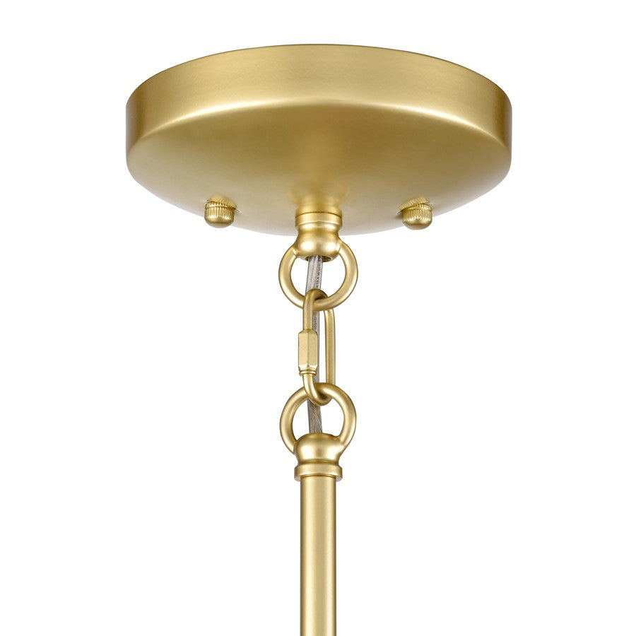 Atlas Lighting Flora Grace 7in 1-Light Mini Pendant | Traditional Champagne Gold and Clear Crystal | Kitchen Island & Dining Room | Model CL12250-GD