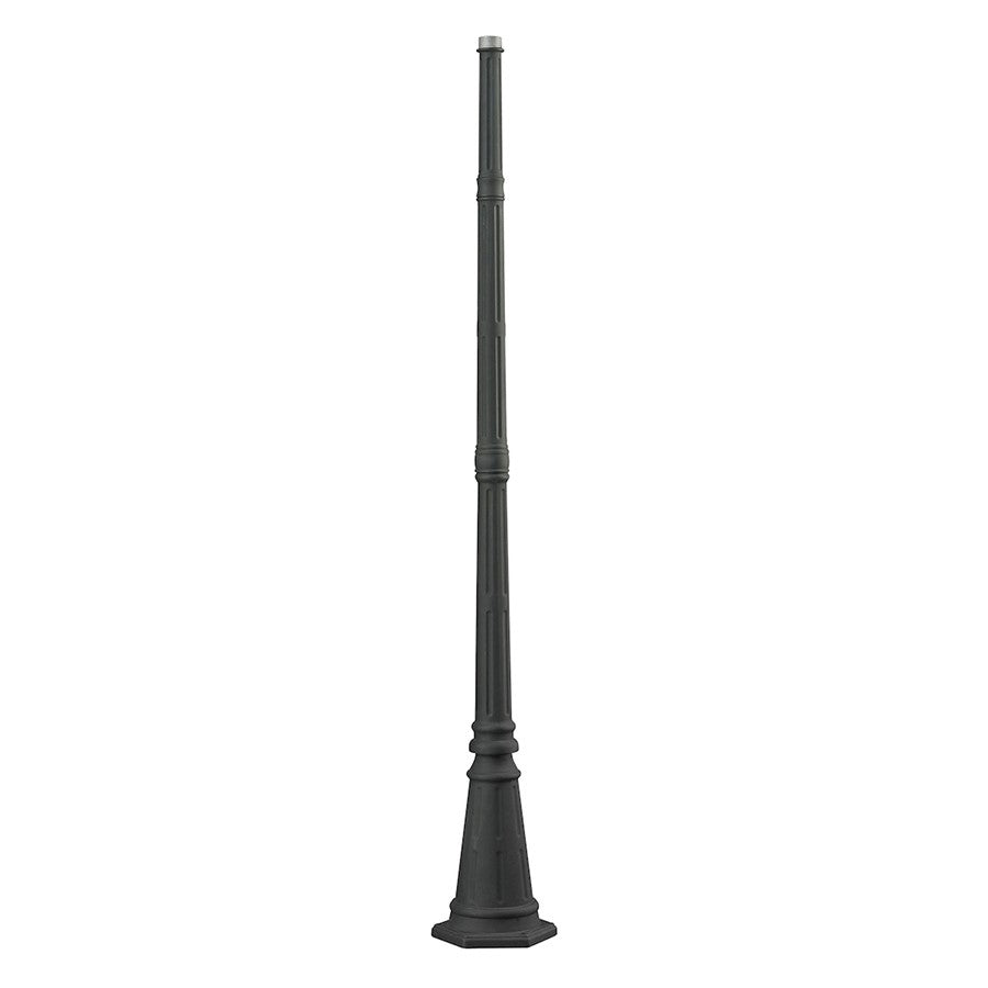 Atlas Lighting Outdoor Post 73in | Traditional Charcoal Metal | Yard & Garden Lamp Post | 10 x 10 x 73 in | Model LA11082-BK