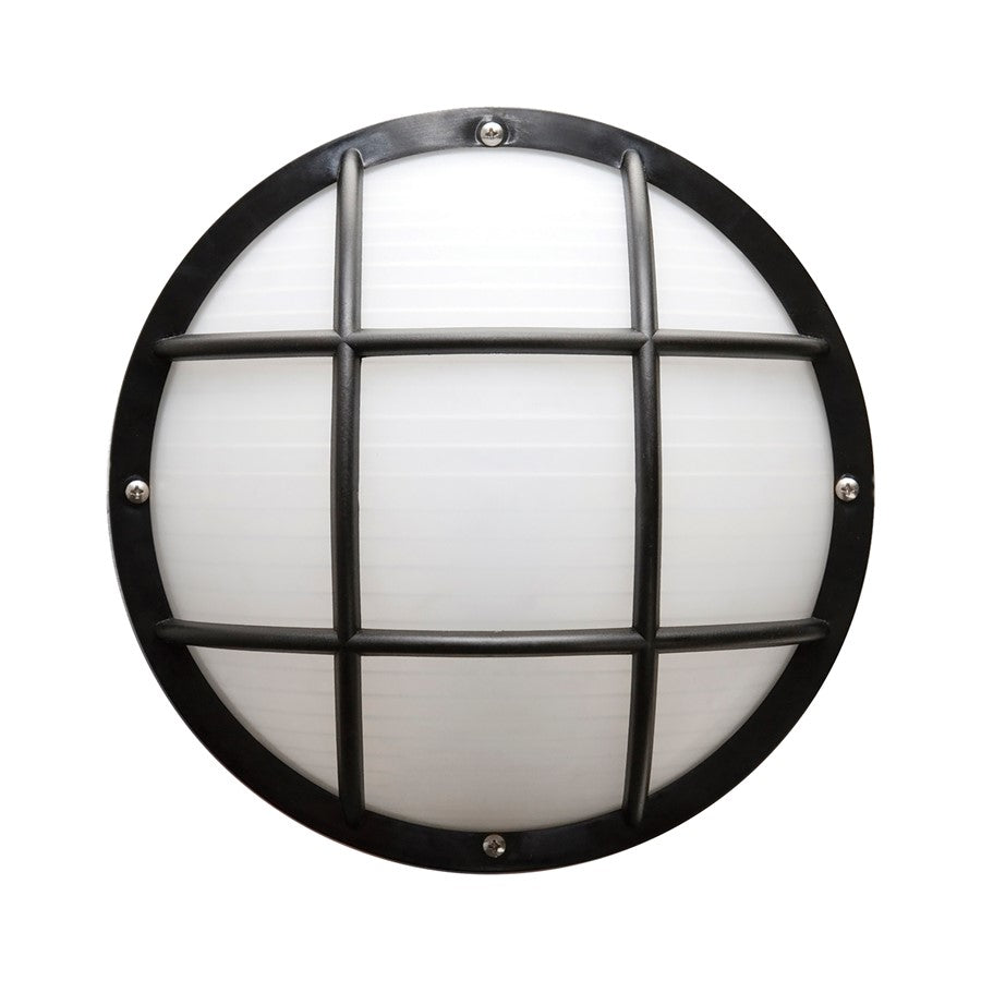 Atlas Lighting Port 10.25in 1-Light Outdoor Sconce | Modern Oil Rubbed Bronze and White Plastic | Entryway & Patio | Model OL11208-BZ