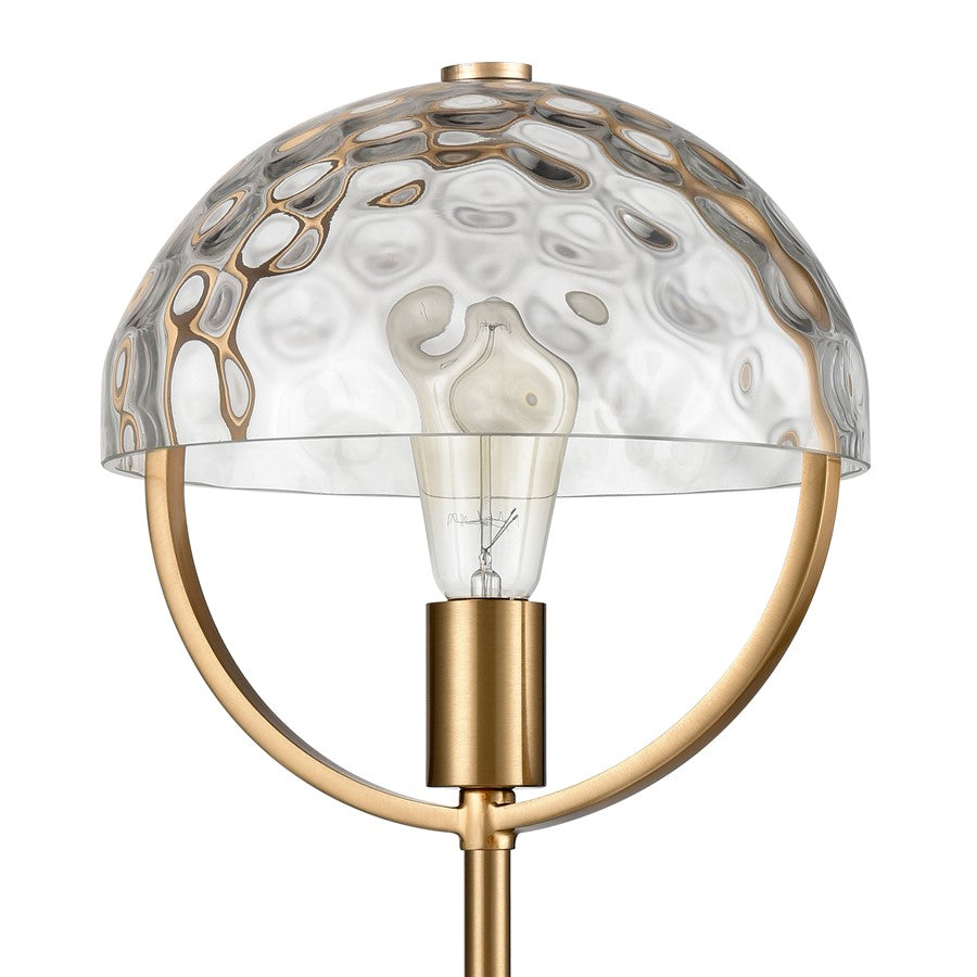 Atlas Lighting Parsons Avenue 24in 1-Light Desk Lamp | Transitional Aged Brass and Clear Glass | Study & Office Task Light | Model PL11026-BS