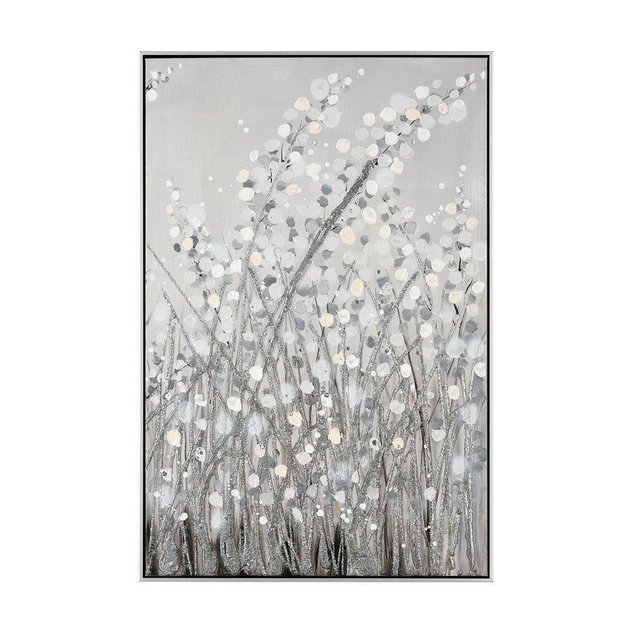 Atlas Lighting Meadow Mist Set of 2 24in Gray Wall Art | Transitional Fabric | Living Room & Bedroom Decor | 24 x 1.75 x 36 in | Model WA11089-01S