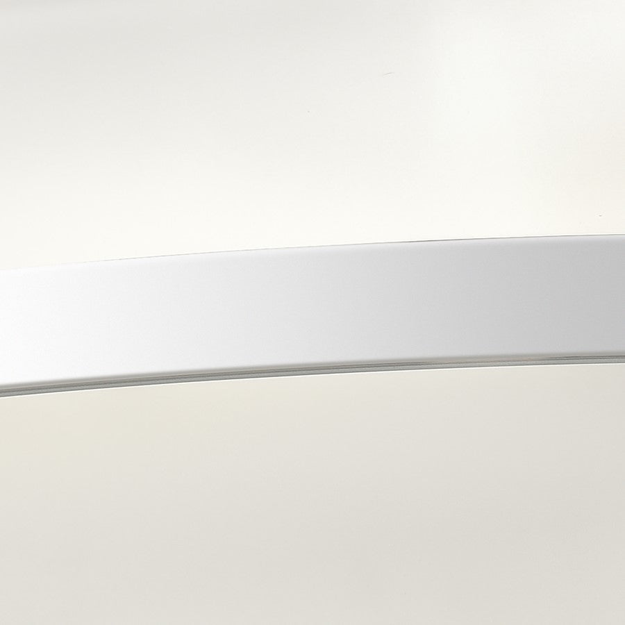 Atlas Lighting Curvato 16in LED Vanity Light | Modern Polished Chrome and White Glass | Bathroom Vanity | 16 x 4.5 x 5.5 in | Model WL11271-CH