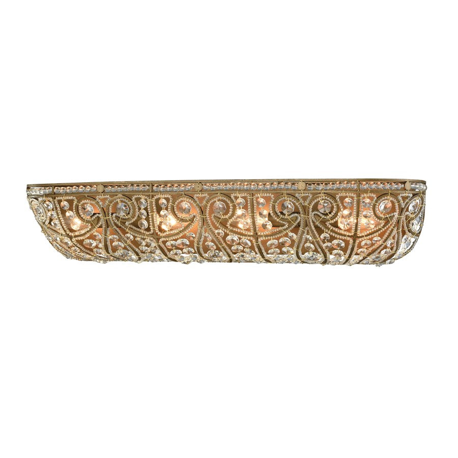 Atlas Lighting Elizabethan 27'' Wide 4Lt Vanity Light, Bronze/Clear - WL11287-BZ