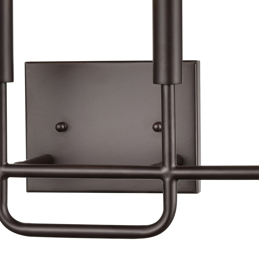Atlas Lighting Park Slope 18in 4-Light Vanity Light | Transitional Oil Rubbed Bronze Metal | Bathroom Vanity & Grooming | Model WL11398-BZ