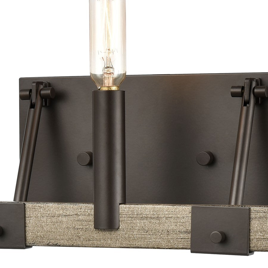 Atlas Lighting Transitions 22in 3-Light Vanity Light | Transitional Oil Rubbed Bronze and Aspen Metal | Bathroom Vanity & Powder | Model WL11459-BZ